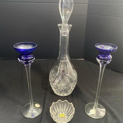 Romanian And Yugoslavian Handcrafted Crystal And Cut Glass Collection