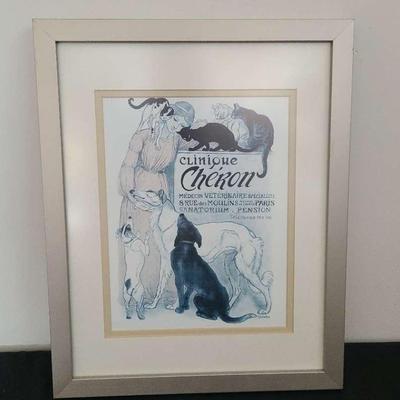 Framed Clinique Cheron Print By Théophile-Alexandre Steinlen