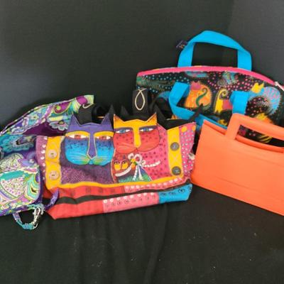 Vera Bradley Wallet And Bag , Laurel Burch, Samantha Brown Pattern Bags 