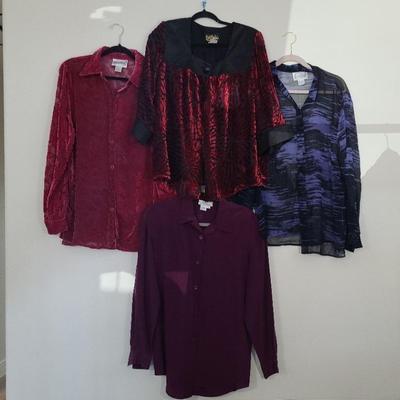 Silk Boutique, Diane Von Furstenberg, And Bob Mackie Blouse 