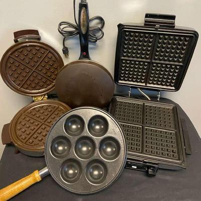 Waffle Makers, Crepe Maker & Danish Ebelskiver Pan