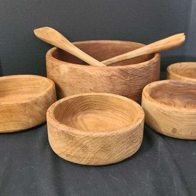 Wooden Serving Bowl Set