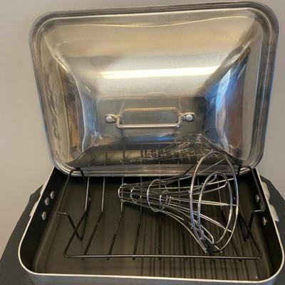 Tivoli Deep Roasting Pan With Lid & Handles