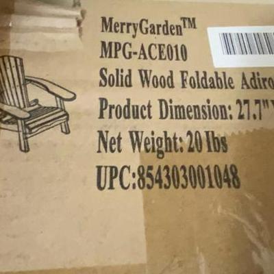 Set of two Adirondack Chairs - New in Box 