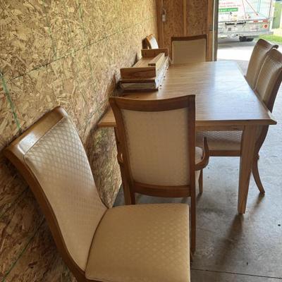 Sale Photo Thumbnail #11: Amish table $550 for complete set