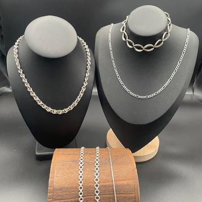 925 Italy Silver Chain Necklace With Possibe Coin Silver Necklace And Bracelets 