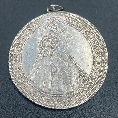 Wolfgang Von Schrathenbach Austrian Thayler 1712 Coin Pendant