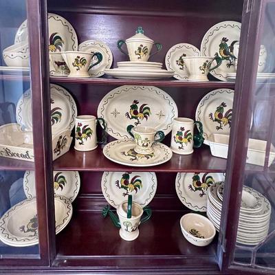 Metlox Poppytrail "Rooster" Dinnerware set