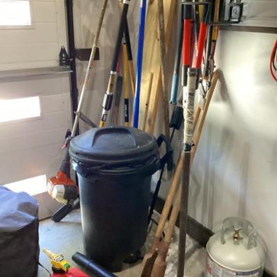 Sale Photo Thumbnail #32: Variety of yard and household cleaning tools