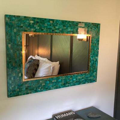 Sale Photo Thumbnail #90: Mosaic tile wall mirror