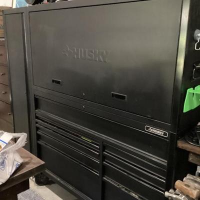 Sale Photo Thumbnail #37: Husky heavy duty garage workcenter tool chest combo