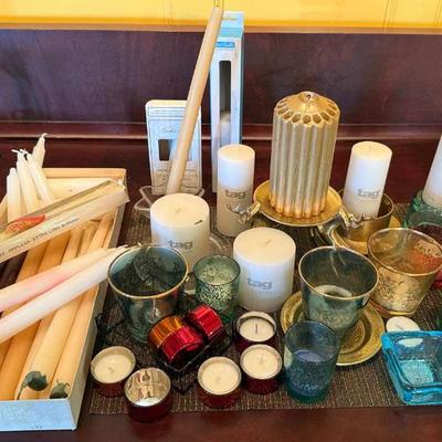 Candles candle holders