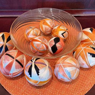 Japanese temari balls