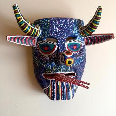 Mexican folk art tribal mask