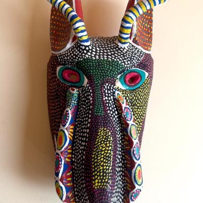Mexican folk art tribal mask