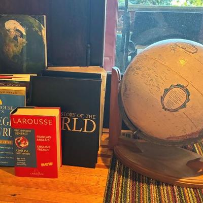 Globe and reference books
