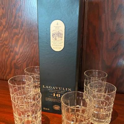 Square motif whiskey glasses