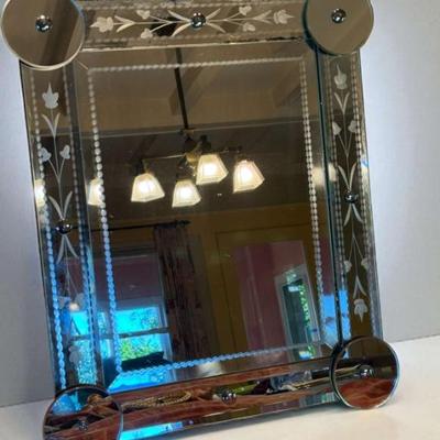 Art deco regency style mirror