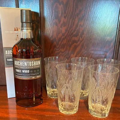 Crystal drinking glasses