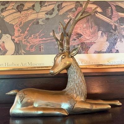 Brass resting stagg