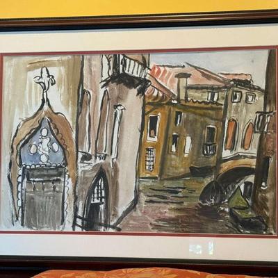 1949 mina jorgenson watercolor