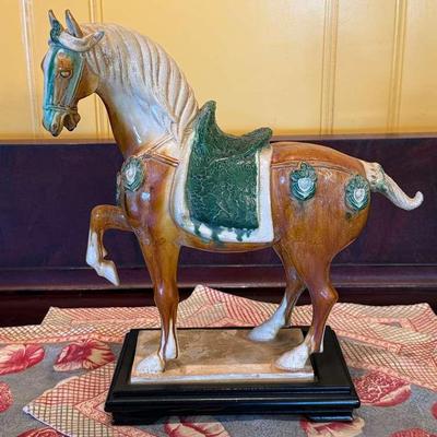 Sancai glazed pottery horse tang style