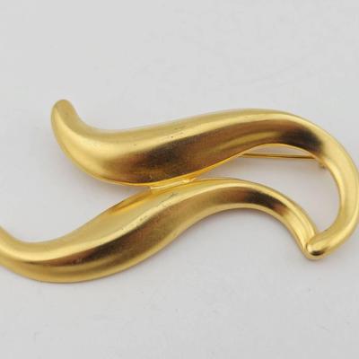 RLM Sterling Silver Gold Vermeil Brooch