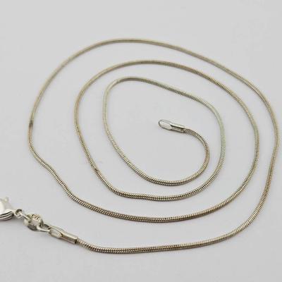 Sterling Silver Rope Chain Necklace 