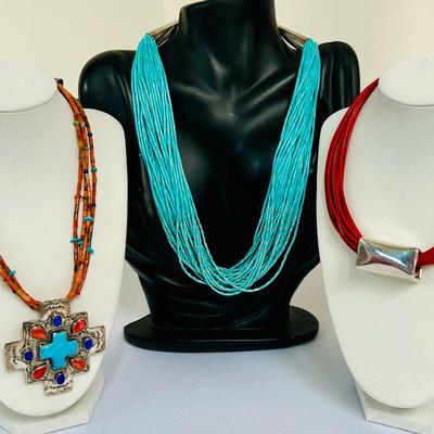 Signed Sterling & Turquoise Jewelry