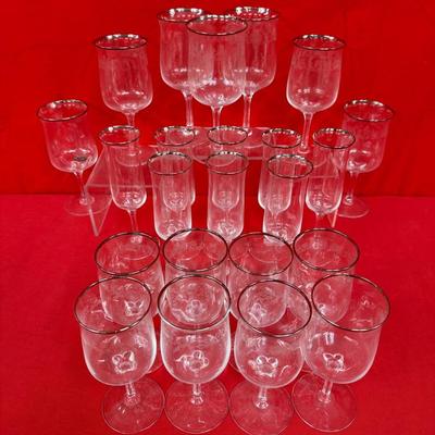 Lenox “Desire” Hand-Blown Lead Crystal Stemware Glasses