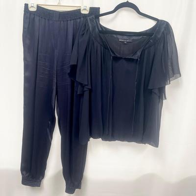 Silk Blouse By Lafayette And Lanvin Trousers 