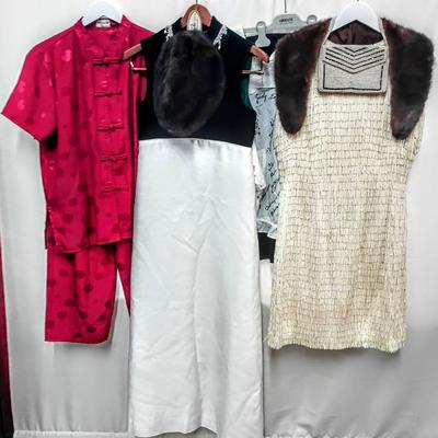 Vintage & Designer Apparel Lot with Fur Accessories + Mr. John Mink Fur Cap