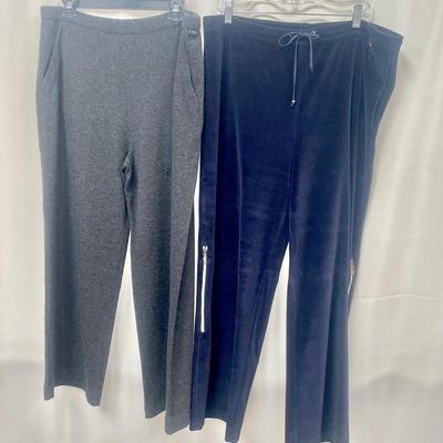 St. John Cashmere Drawstring Pant & St. John Sport Pant 