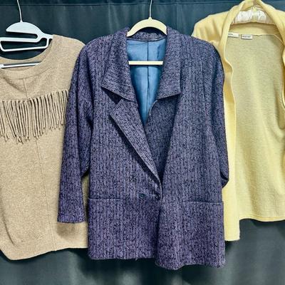 Cashmere Cardigan, Virgin Wool Blazer & More!
