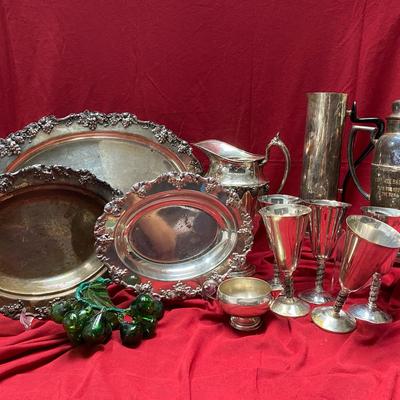 Sterling (103g) and Silver Plate Serving Items