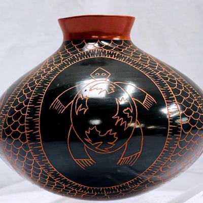 Handmade Mata Ortiz Pottery Bowl By Celia Ortega