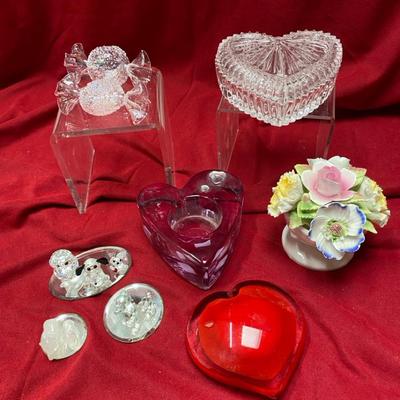 Swarovski Like Crystal Animals, Trinket Dish & More