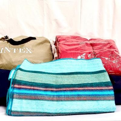 Intex Air Mattress, Sleeping bag, and More 