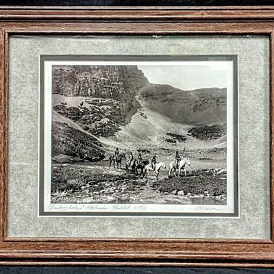 Framed Photograph – “Iceberg Lake", "Blackfoot" by Kiser