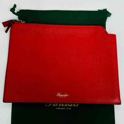 NEW Pineider Grained Pouch Medium w/Bag