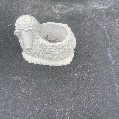 Cement Garden Sheep Planter