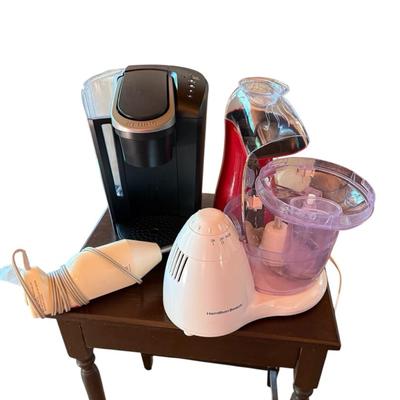 Keurig, West Bend Air Crazy Hot Air Popcorn Popper, Food Processor And Braun Minipimer