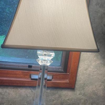 Art Glass Perfume Bottle And Glass Crystal Table Lamp