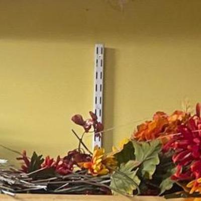 Fall And Christmas Decor Top Shelf