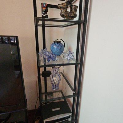Corner Shelf Glass And Metal