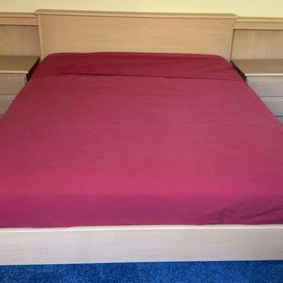 Double/Full Size Bed Set With 2 Detachable Night Stands MATRESS NOT INCLUDED