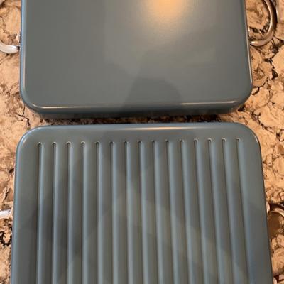 Pair of Stovetop Griddles - Blue