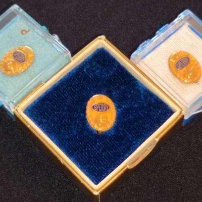 10k Gold Three Sperry 5, 10, & 15 Year Pins 5.0g