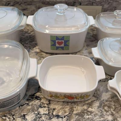 Corningware And Pyrex Dish Assortment