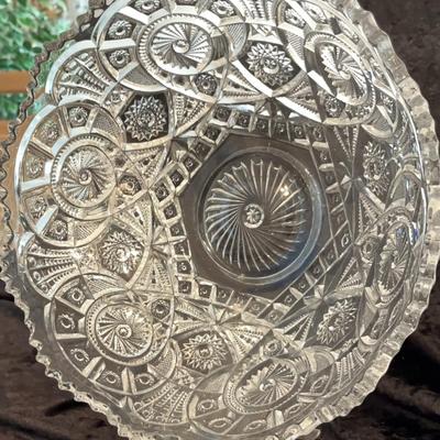 Absolutely Elegant Leaded  Crystal Punch Bowl With Display Stand